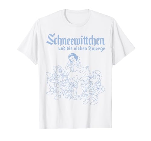 T-shirt Blanche-Neige Disney l'esprit vintage d'un croquis d'enfance