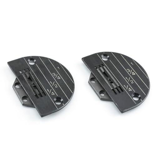 Blooy - 147150LGB + 149057 Needle Plate & Feed Dog Kit Fit Lockstitch Sewing Machine JUKI DDL-5550 8500 8700 Brother B735 B737 S7200 (2 Sets)