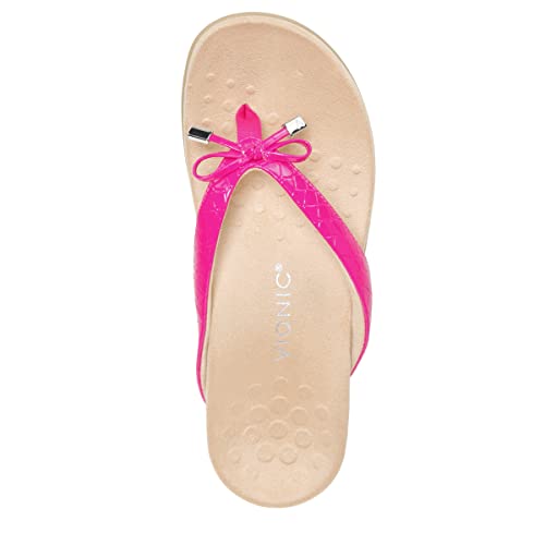 Image of Vionic Women's Rest Bella Toe Post Sandal- Supportive Ladies Orthotic Sandals that include Three Zone Comfort with Arch Support- Flip Flop for Ladies, Medium and Wide Width Size 5-12