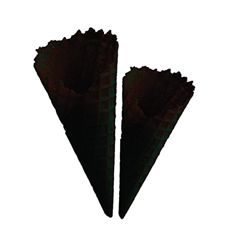 Image of ICE CREAM CONES /WAFFLE CONES /SOFTY CONES /SUGAR CONES- COMBO-(PACK OF 40) (CHOCOLATE, 135 MM & 150 MM)