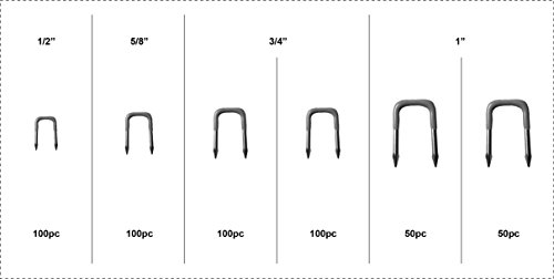 swordfish 32280 500pc insulated u staple/nail assortment swordfish 32280 500pc insulated u staple/nail assortment
