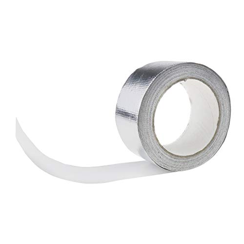 Preisvergleich Produktbild Enet Hitzeschutzband aus Aluminium, verstärkt, widerstandsfähig, Abgasrohrisolierung