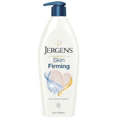 Jergens Skin Firming Body Lotion for Dry to Extra Dry Skin, Skin Tightening Cream with Collagen and...