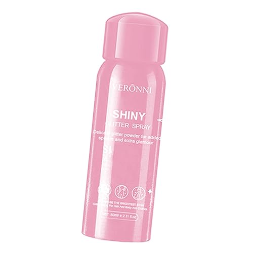 AMLESO Body Glitter Spray, Sparkly Glow Easy to Use, Men Women, Durable Face Hair Highlighter 2.02fl.oz for Evening Party Home Party Dating Nightclub