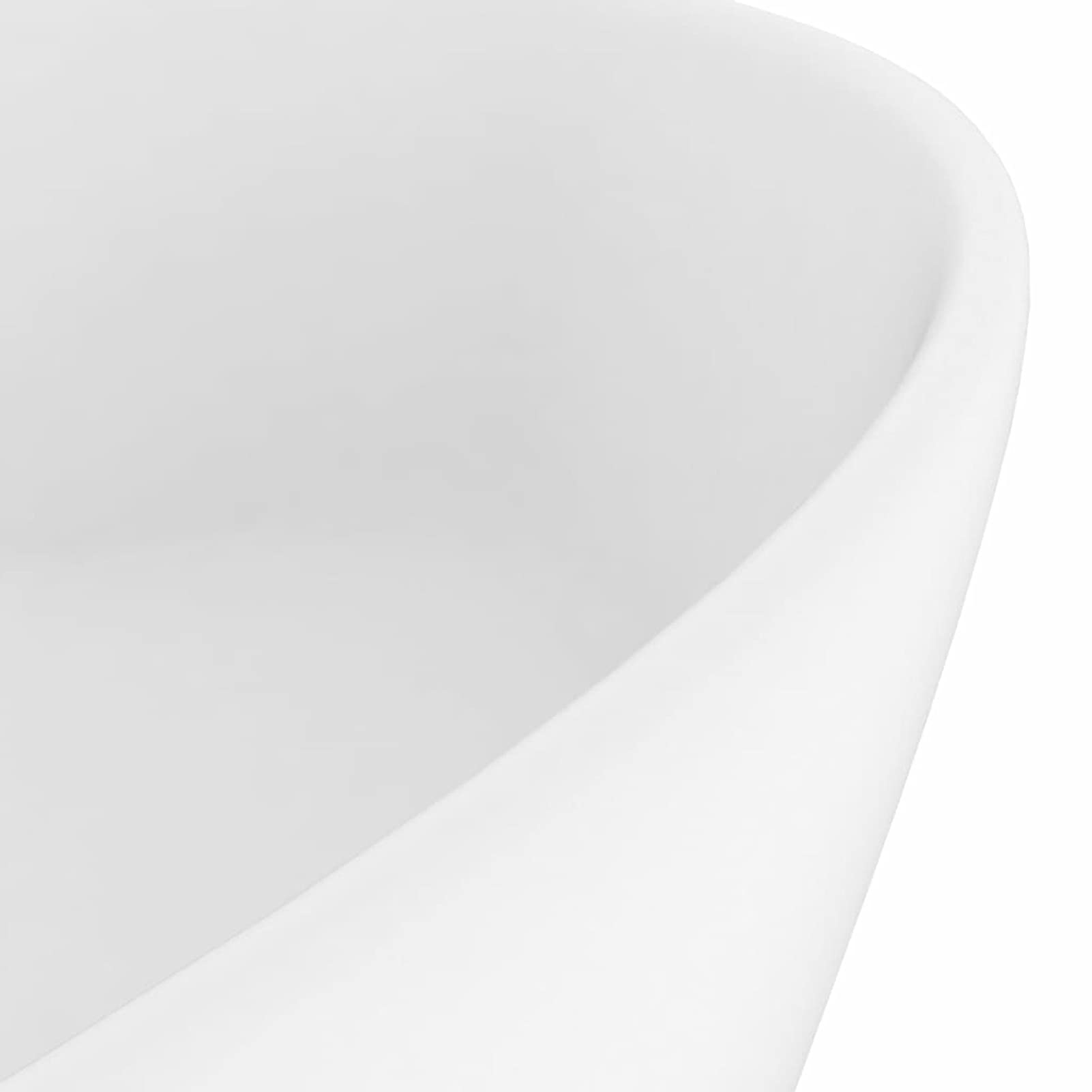 ShGaxin Lavabo Lujo con rebosadero cerámica Blanco Mate 36x13 cm, Fregadero, Lavabo Baño, Lavamanos Baño, Lavatorio Casa De Banho, Mueble Lavabo sobre Encimera