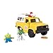Fisher-Price Imaginext Disney and Pixar Toy Story Pizza Planet Truck with 3-inch Buzz Lightyear & Alien Friend Action Figures, Toy Vehicle & Pizza Projectile Accessories