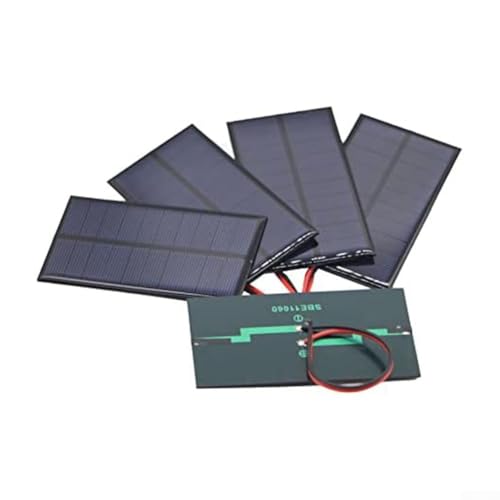 Alimentazione affidabile: queste celle fotovoltaiche convertono la luce solare in elettricità stabile in modo efficiente a una potenza di 5 V 200 mA, presentando una soluzione energetica alternativa