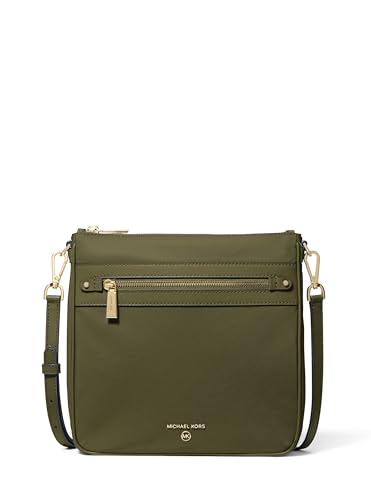 Michael Kors Jet Set Charm Large Crossbody Bag, Gold-Tone Hardware/Milano Nylon/Ivy