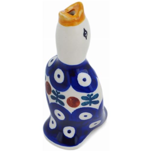 Authentic Polish Pottery Pie Bird in Mosquito Design Handmade in Boles?awiec Poland + Certificate of Authenticity