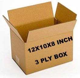 SHREE TIRUPATI REFRACTORIES AND CERAMICS Corrugated Box 3-Ply for Packing Size- 12x10x8 Inch - Pack of 10 Boxes - 120 GSM Pure Virgin Paper (B08FGCVMNF) Amazon Price History, Amazon Price Tracker