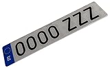 matricula pequeña moto 2017 Medidas 520 x 110 Generico Placa DE MATRICULA ACRILICA PMMA 520X110