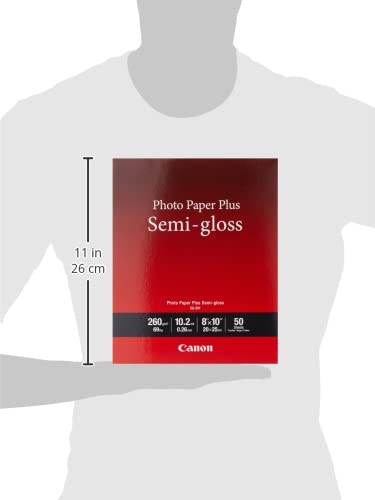 Canon Sg-201 8X10(50) Photo Paper Plus Semi-Gloss 8" X 10" (50 Sheets) (Sg-201 8X10) #TOP2