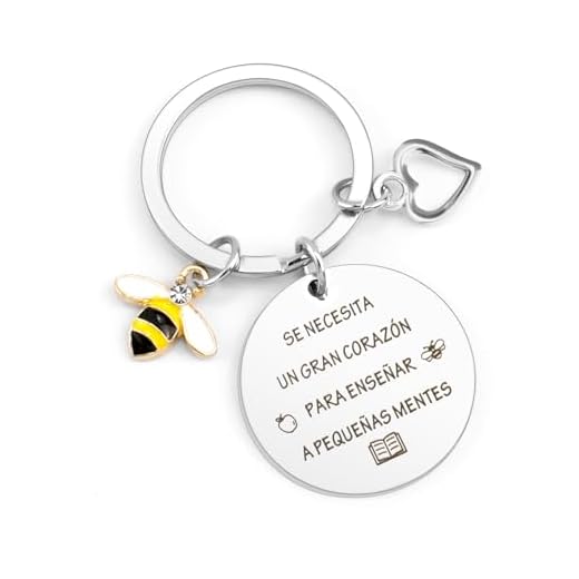 QONCV Regalo Profesora, Llaveros Profesora Profesor Profes, Gracias Profesores Maestras Originales Graduacion Regalo