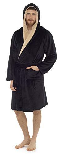 CityComfort Bata para Hombre con Capucha súper Suave Polar Ropa de Dormir...