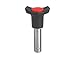 Kipp 03193-47CPL40 Thermoplastic/Stainless Steel Ball Lock Pin, Self-Locking, Natural Finish, 1/2" Thread, 53 mm Length, Inch