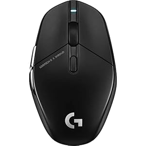 Logitech G303 Shroud Edition Wireless Gaming Mouse – LIGHTSPEED- HERO 25K – 25,600 DPI – 75 grams – 5-buttons – PC – Black