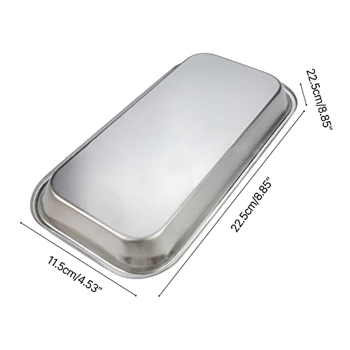 Stainless Steel Art Equipment Plate Cosmetic Storage Tray Surgical Dental Tray Home False Dish Tool Art