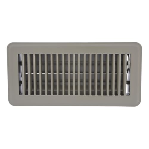 EZ-FLO 4 x 10 Inch (Duct Opening) Floor Register Vent Cover, One-Way Ventilation Register Diffuser, Solid Steel HVAC Air Vent Cover, Brown, 61602 by EZ-FLO - Used condition - US$7.24