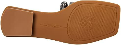 Vince Camuto Women's Footwear Women's Peomi Crystal Strap Sandal Slide, Black, 6.5 | Image 3