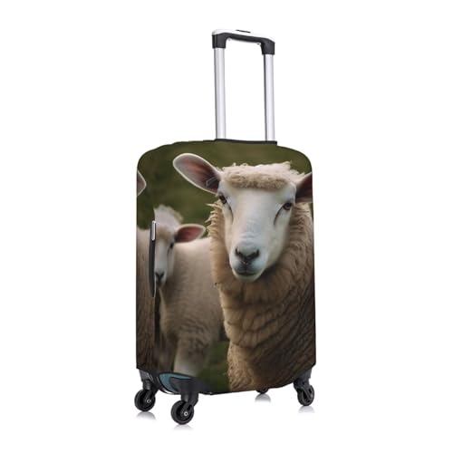 Travel Luggage Cover Fashion Suitcase Protector Sheep Animal Spandex Baggage Covers Washable Suitcase Covers Anti-Scratch Luggage Cover Protectors Fits 18-32 Inch Suitcases Small2