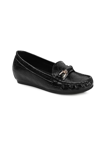 Image of Carlton London Women Comfortable Slip On Flat Loafer Ballet with Heels, for Party and Wedding, Casual and Formal Occasions