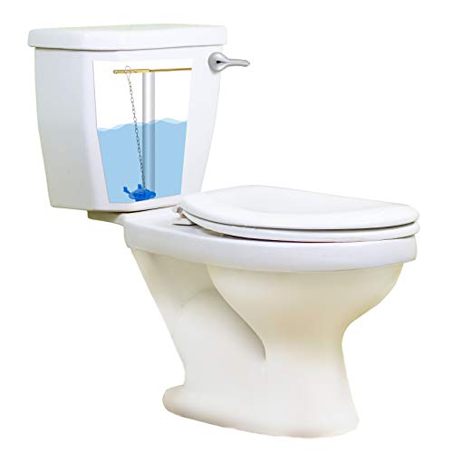 Minatee 2 Pieces Toilet Flush Handle Flush Replacement Lever Toilet Tank Flush Lever Handle with 2 Pieces Stainless Steel Flapper Chains for Most Front Mount Toilets - Thumbnail 3
