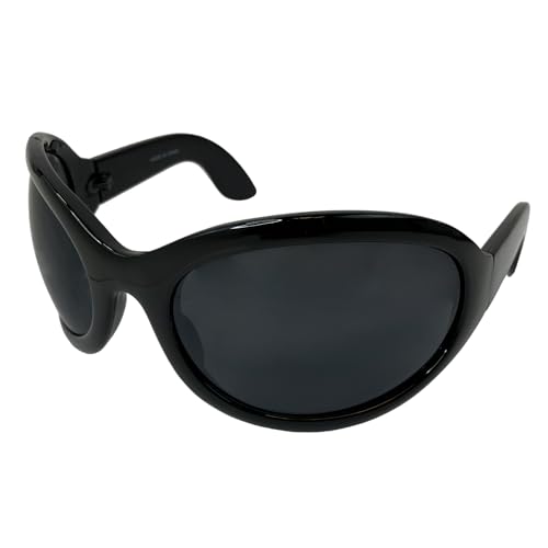 Largemouth Mens Industrial Style Wrap Sunglasses