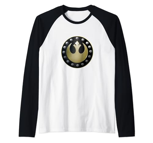 T-shirt Baseball Raglan Star Wars Mandalorian Rebel Emblem pour fan