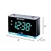 Emerson Smartset Alarm Clock Radio with Bluetooth Speaker with USB Port for iPhone/iPad/iPod/Android and Tablets, 1.4