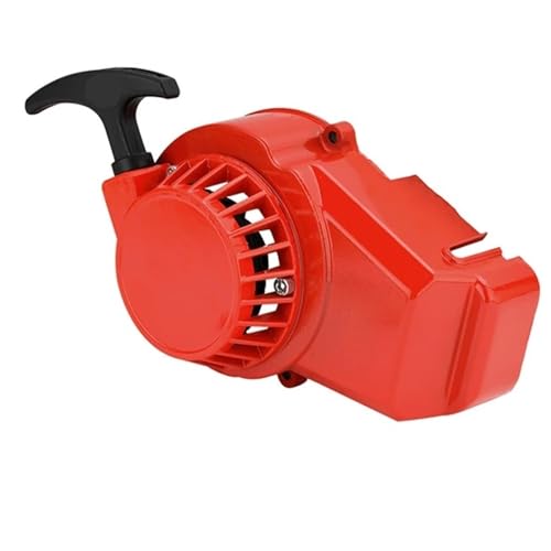Démarreur à tirette en aluminium rouge pour minimoto 47cc et 49cc