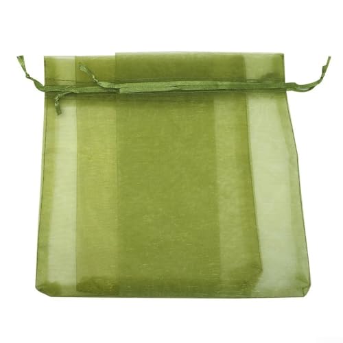 Lot de 100 sacs de protection contre les insectes efficaces pour fraises et raisins, outil de jardin (vert kaki)