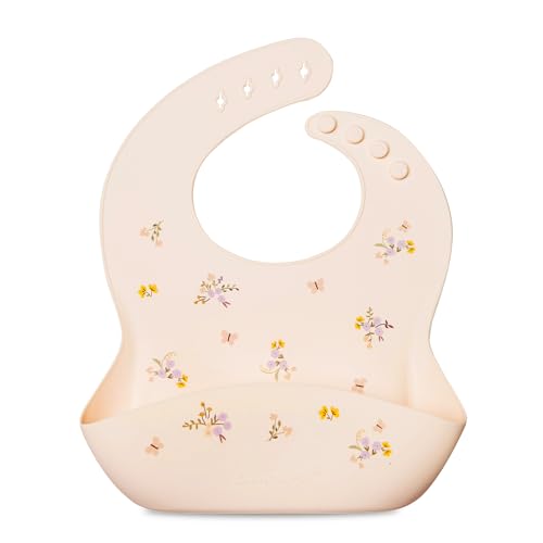 Image of Loulou Lollipop Soft, Waterproof Silicone Feeding Bib for Babies and Toddlers