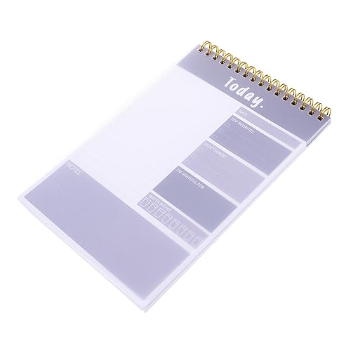 VILLFUL 周?? 活?線圈プランナーメモ帳 タスク管理用厚手プランナーペーパー 仕事スケジュール対応 毎日メモ帳 書きやすいボールペン対応 忘れ防止向け