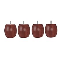 La Fabrique de Pieds Jeu de 4 Pieds de Lit Boules Bois Verni Clair
