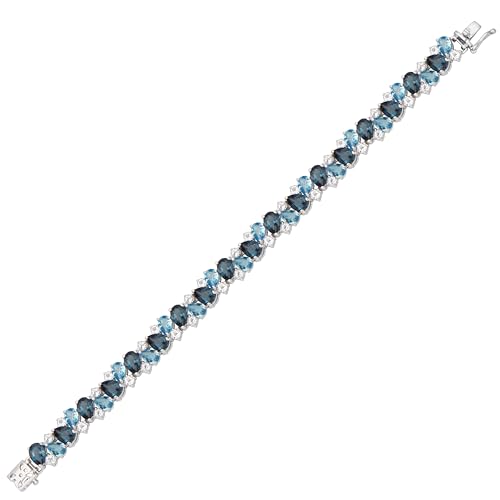 Amazon Essentials Sterling Silver Created Gemstones Bracelet, 7.25" (previously Amazon Collection)3