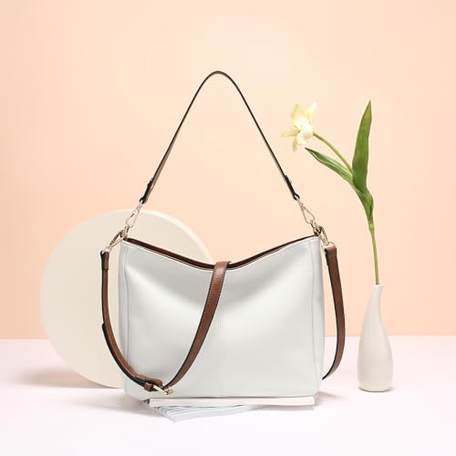 Image of GOIACII Hobo Bags for Women, Soft Leather Shoulder Crossbody Purse, Ladies Large Casual Tote Handbag Multi Pocket