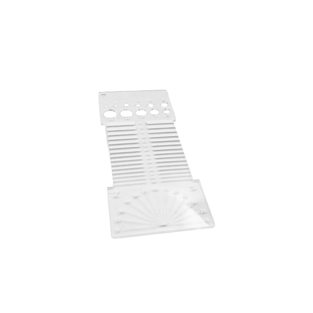 Aundhegrtt Clear Acrylic Knitting Ruler Gauge Yarn Gauge Tools Crochet Ruler Sewing Measuring Tape for Clothing and Sewing