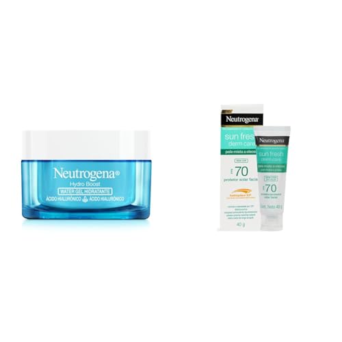 Kit Neutrogena Hidratante Facial Hydro Boost Water Gel 50g + Sun ...