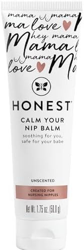 The Honest Company Mama Calm Your Nip Balm, Nourishing Soothing Nipple Cream for Nursing, Naturally Derived and Safe Sensitive Baby Skin, 1.75 fl oz