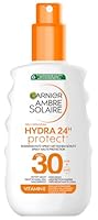 Garnier Ambre Solaire Hydra Protect+ Sonnenschutz-Milch 24h LSF 30, Schutz vor UVA und UVB, mit Vitamin C, 150 ml