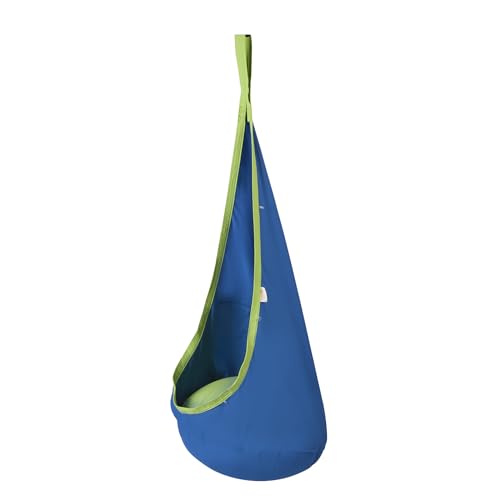 Vevor KIDS POD SWING SEAT 120 LBS BLUE Kids Pod Swing Seat With Led Lights, Hanging Hammock Chair With Inflatable Pillow & Air Pump, Light Up Sensory Pod Swing Chair For Kids Indoor And Outdoor thumb #8