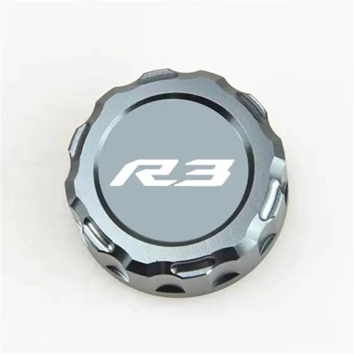 Capuchon de liquide de frein arrière CNC pour YZF-R3, protection en alu anodisé gris