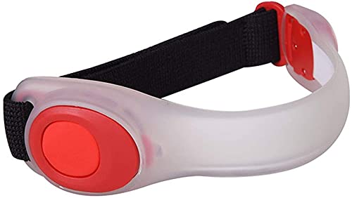 Brazalete brillante con luz LED ZYFSHA de silicona reflectante para seguridad nocturna