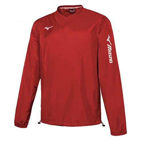 Mizuno SENDAI TRAD RAIN JACKET per UNISEX ADULTO colore rosso taglia M