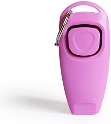 Dog Training Clickers with Whistle, Colorful and Practical, Portable and Effective Dog Clickers for Pet Dog Training & Obedience Aid(Pink)