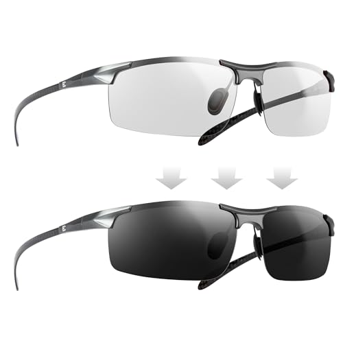 Image of BIRCEN Carbon-Fiber Polarized Sunglasses for Men: 0.74 oz & UV Protection