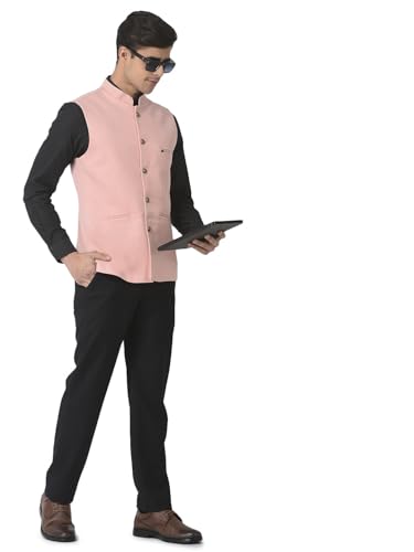 Image of Turtle Men Poly Viscose Solid Party Nehru Jacket