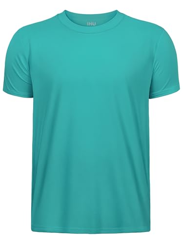 Image of Boys Neon Shirts Dry Fit Athletic T Shirts UPF 50+ Performance Cooling Shirt Short Sleeve Rash Guard Kids Top for Boys Girls