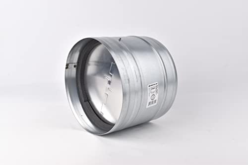 VENTS-US KOM 200 8  Backdraft Damper for Air Ducts with a Spring Loaded Shutter for One Directional Airflow
