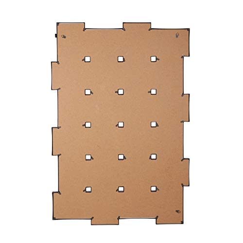 Relaxdays Bilderrahmen, Collage für 24 Bilder, 10x15 cm, Hoch- & Querformat, Fotorahmen Wand, H x B: 59 x 86 cm, schwarz – Bild 7